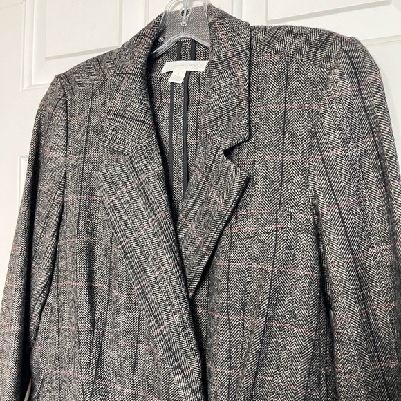 Treasure & Bond Plaid Double-breasted Blazer S Windowpane Herringbone - Picture 5 of 15